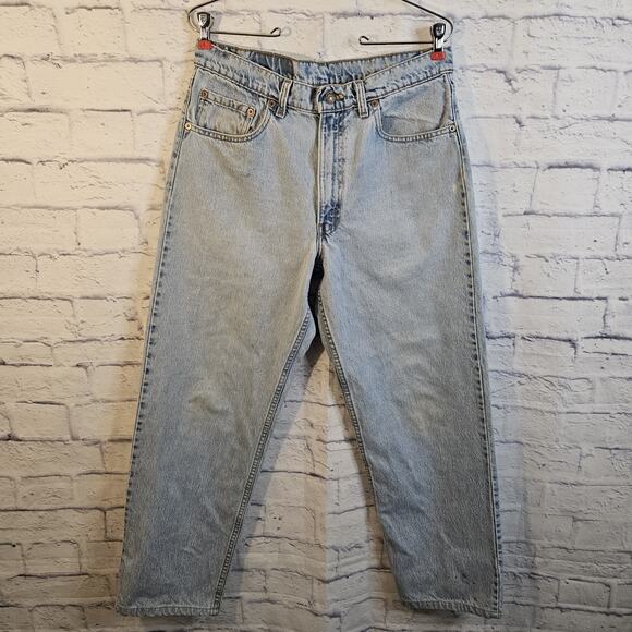 Levi's Other - VTG 90s Levis 550 Jeans Mens 34x28 Relaxed fit Denim Light Wash Read